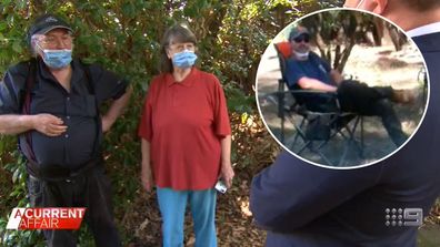 An elderly couple claim a doctor is squatting on their property.
