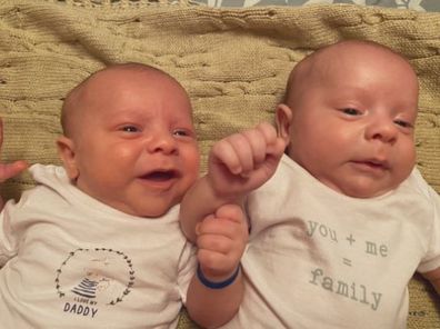 Twin boys Lorenzo and Valentin were 45 days old when they got mixed up. 
