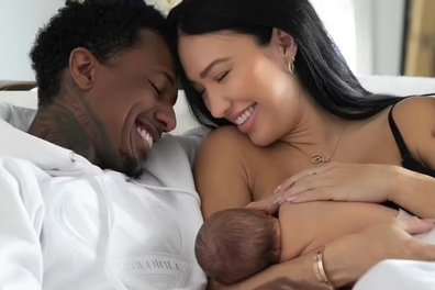 Nick Cannon and model Bre Tiesi share intimate footage from baby's home birth.