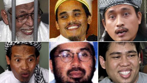 Faces of terror: Some of those responsible for the 2002 Bali Bombings.