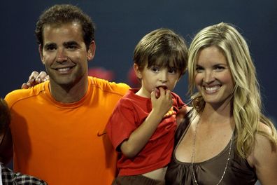 Pete Sampras and wife Bridgette Wilson during the LA Tennis Open  on July 27, 2009 in Los Angeles, California.