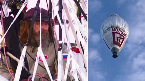 Russian sets off from WA on hot air balloon world record attempt