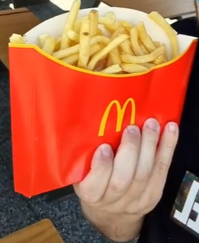World's largest serving of McDonald's fries