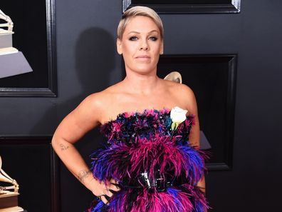 Pink attends the 60th Annual GRAMMY Awards at Madison Square Garden on January 28, 2018 in New York City.