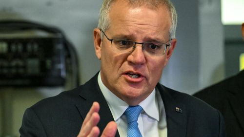 PM Scott Morrison's visit to the Australian Synchrotron in Clayton, Victoria.