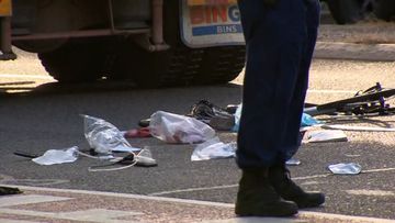 News Sydney female cyclist hit by truck Glebe Parramatta Road
