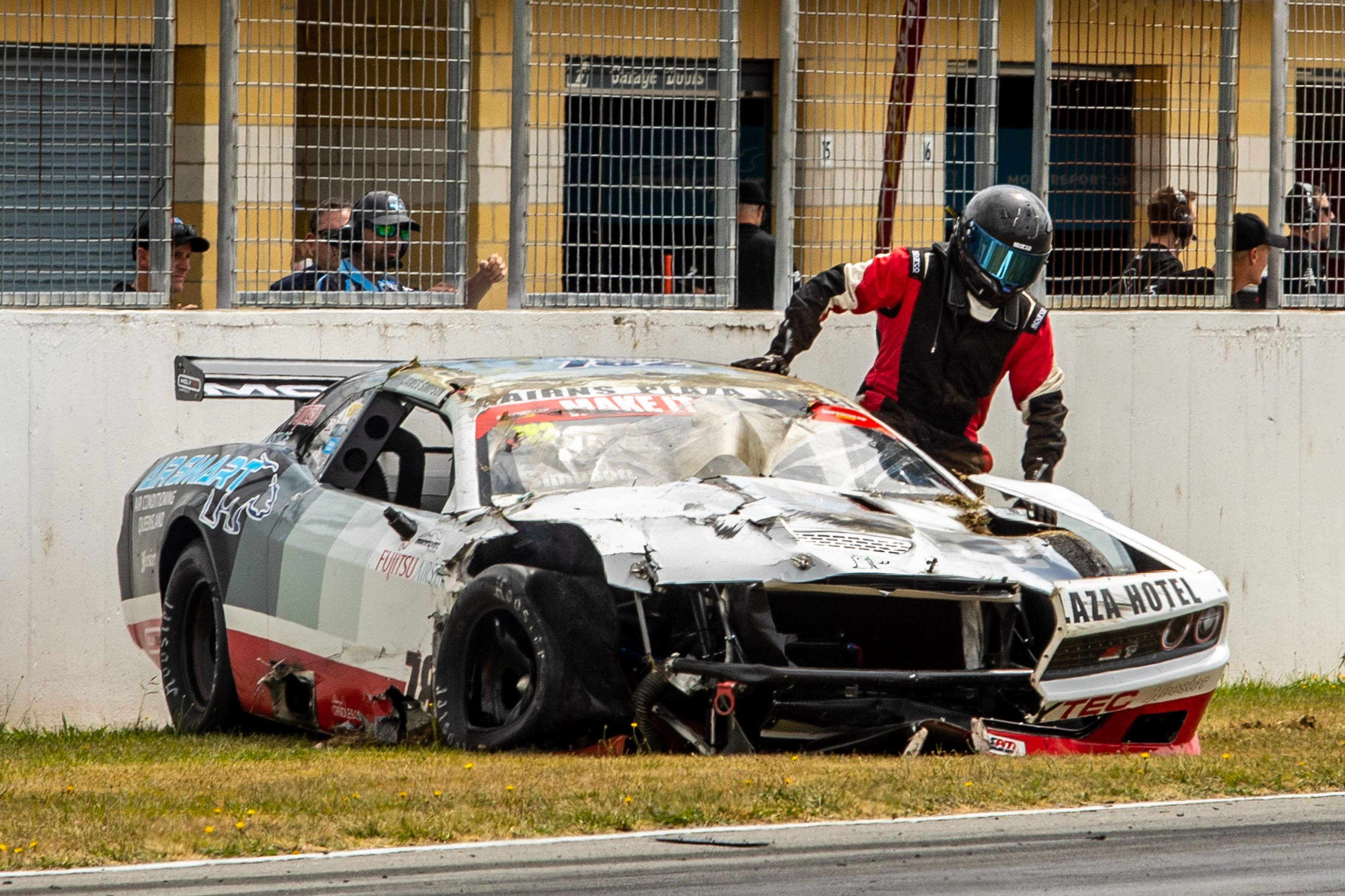 'Devastated' teenage Trans Am racer survives scary rollover at SpeedSeries