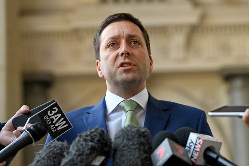 Matthew Guy is promising to slash travel times across Victoria with high speed trains. 