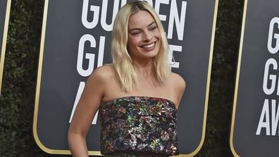 Margot Robbie arrives at the 77th annual Golden Globe Awards at the Beverly Hilton Hotel on Sunday, Jan. 5, 2020