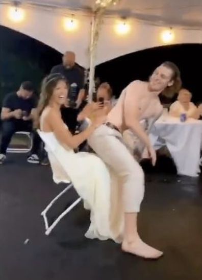 Groom's lap dance goes horribly wrong