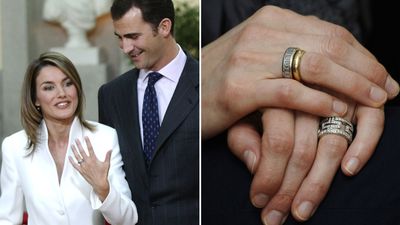 Queen Letizia's baguette diamond band