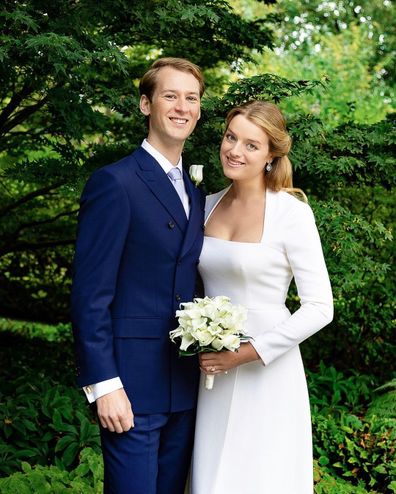 Flora and timothy Vesterberg on their wedding day September 2020.