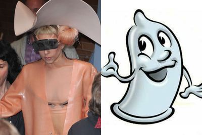When you dress in latex...you're gonna look like a condom! <p><b>Image</b>: totallylookslike.com