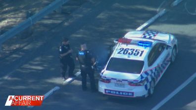 A dad told A Current Affair he saw his daughter being put into a forensic suit and police car on the news last week.