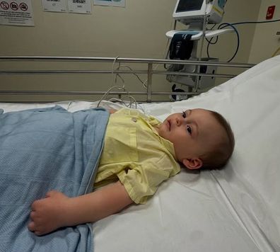 Erin McNaught son Obi brain tumor surgery recovery