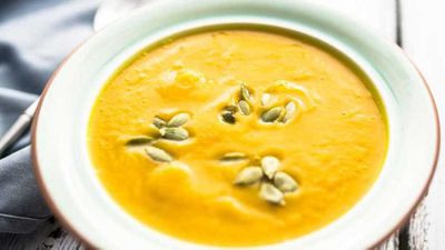 Recipe:&nbsp;<a href="http://kitchen.nine.com.au/2017/07/07/15/37/my-mums-pumpkin-soup" target="_top">My mum's microwave pumpkin soup</a>