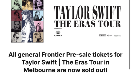 ticketek taylor swift