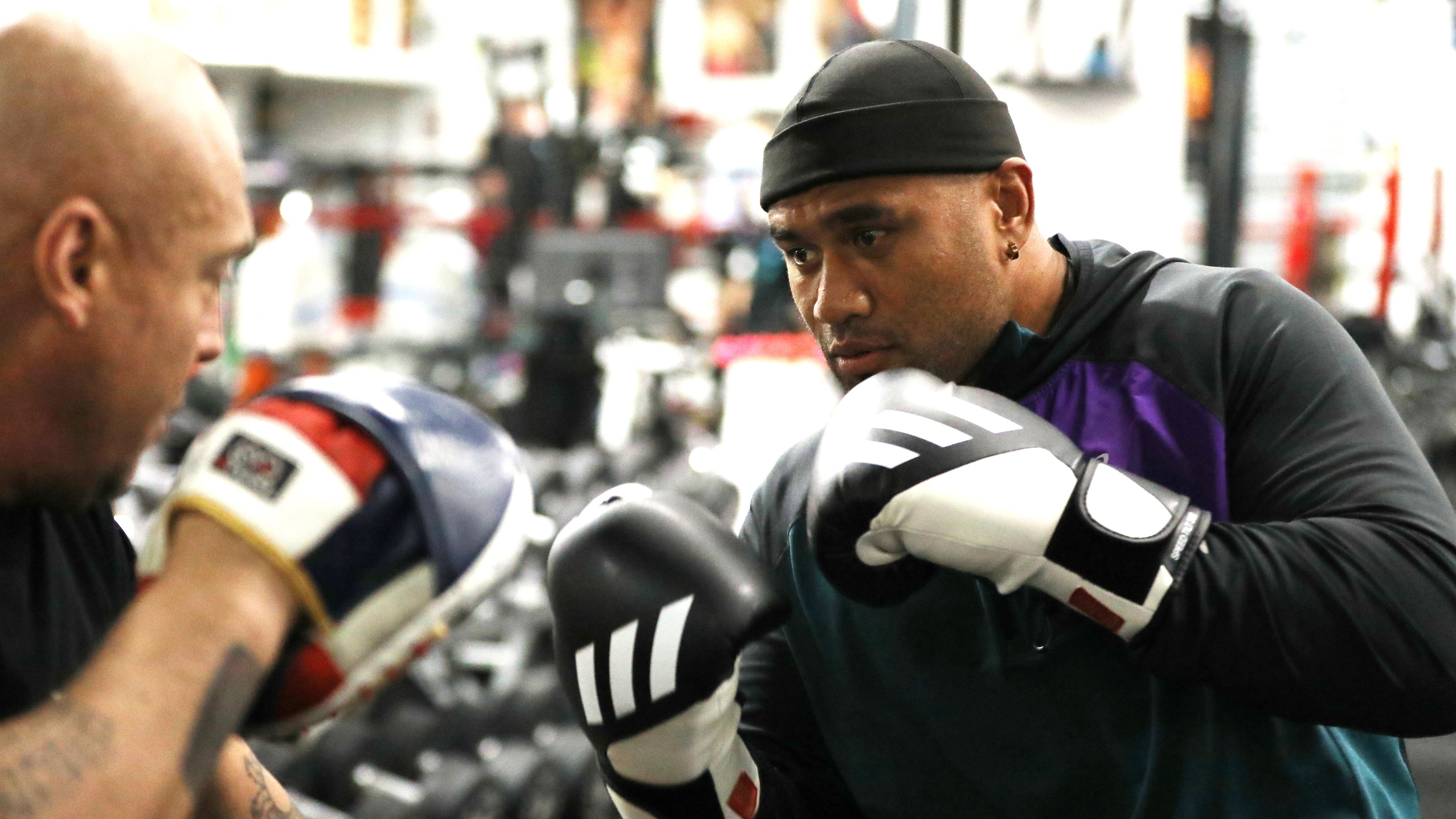 Junior Paulo trains at the Bondi Boxing Club.