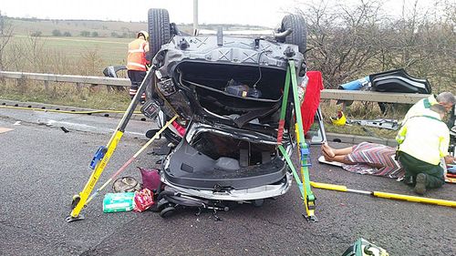 Photo of the wreck. (Cambridgeshire Police)