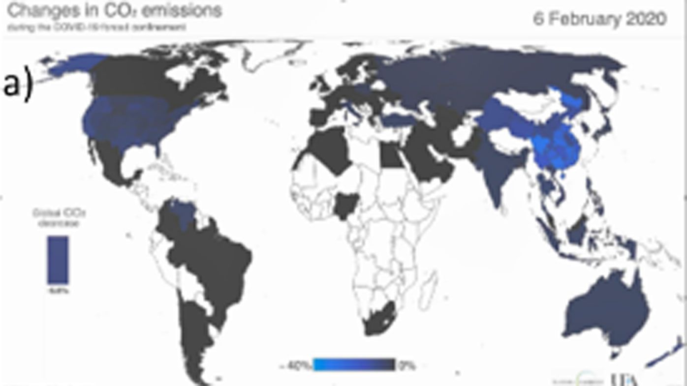 Carbon dioxide levels in February this year.