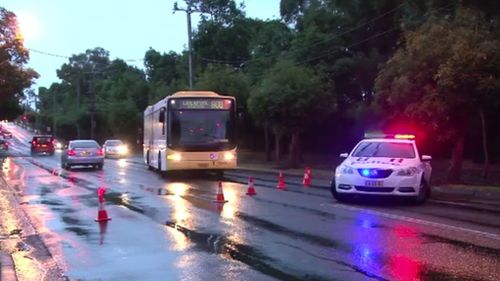 Traffic diversions are in place at Pitt St. (9NEWS)