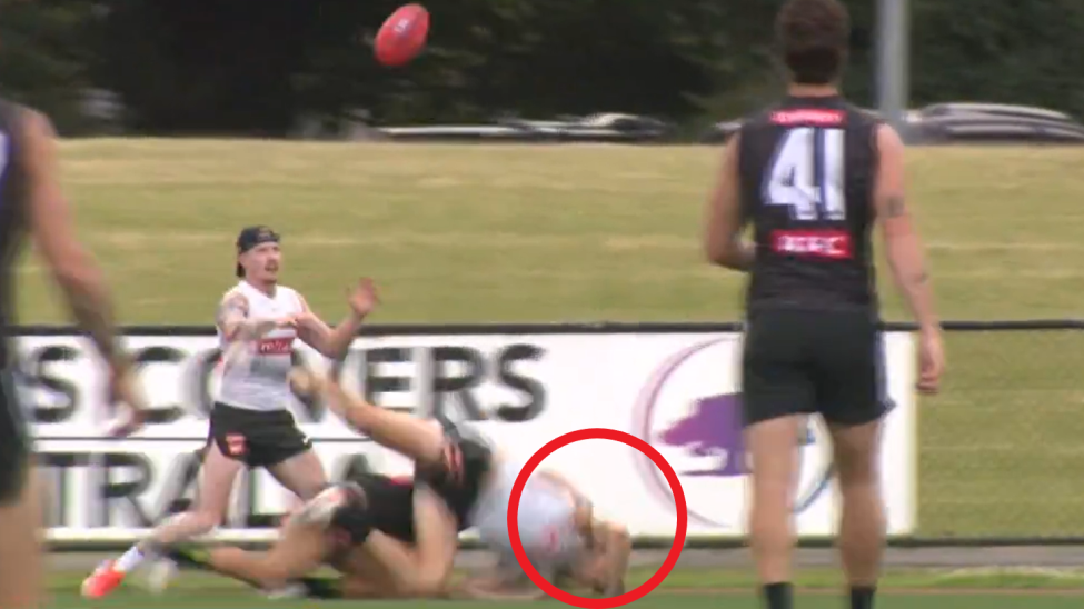 Nathan Murphy returned to training after a scary dump tackle.