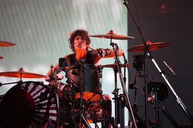 Tommy Lee of Mötley Crüe performs onstage during The Stadium Tour at Nationals Park on June 22, 2022 in Washington, DC. 
