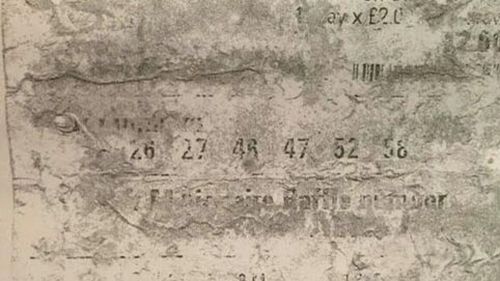 '$66m winning lotto ticket that went through the wash' sent for analysis