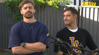 Zach and Mitch Gold Coast neighbours stop scooter thieves