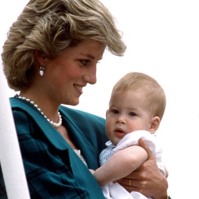 Princess Diana and baby Prince Harry