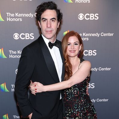  Sasha Cohen and Isla Fisher attend the 45th Kennedy Center Honors ceremony at The Kennedy Center on December 04, 2022 in Washington, DC. 