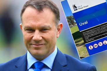 Michael Slater has had his named off an oval in Wagga Wagga.