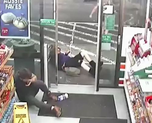 Two people were attacked inside the 7-Eleven store. Picture: Supplied