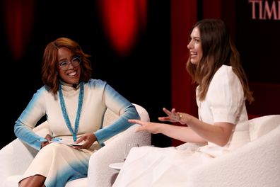 Gayle King and Maria Sharapova speak at the 2026 TIME100 Summit in New York City on April 22, 2026.