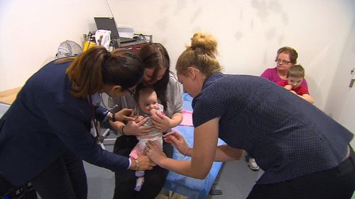 Childrem, the elderly and sick will be made a priority for the flu shot until there is a "solid supply". Picture: 9NEWS
