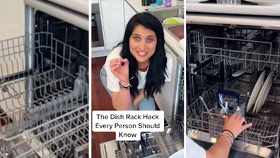 Anita Birges shares a clever dish rack hack.