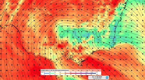 The combination of rain-soaked soil and strong winds coming from an usual direction will create a dangerous mix of weather in parts of Victoria, Weatherzone warned.