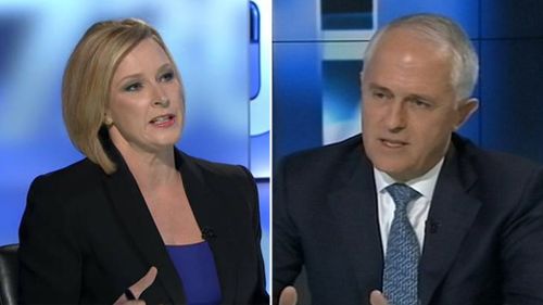 Veteran journalist Leigh Sales has grilled Prime Minister Malcolm Turnbull over recently announced changes to Australian citizenship laws. (ABC)