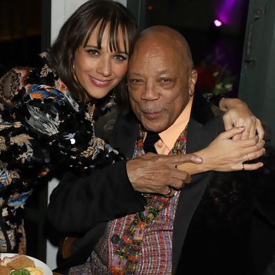 Rashida Jones and Quincy Jones