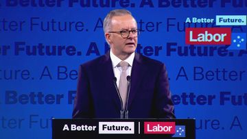 Anthony Albanese at the Labor campaign launch