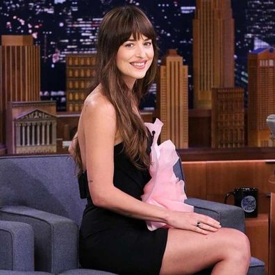 Dakota Johnson on Jimmy Fallon.