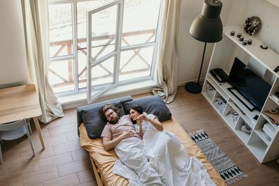 Couple in bed