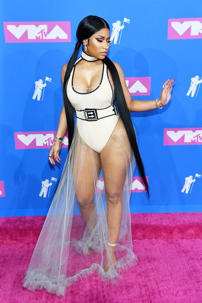 <p>The MTV Video Music Awards are here. Think of them as the Christmas of award ceremonies as celebrities abandon all dress codes and wear whatever they fancy.</p>
<p>While the Emmys,&nbsp;<a href="https://style.nine.com.au/2018/03/05/08/25/oscars-red-carpet-2018" target="_blank" title="Oscars">Oscars</a>&nbsp;and Grammys guarantee A-listers in couture, the VMAs are all about pop stars, rap stars, models and Insta celebs pushing the boundaries in the style stakes.<br>
<br>
With less being more, here are the most stylish, outrageous and intriguing ensembles on the red carpet in 2018.</p>
<p>From this year's Vanguard award recipient Jennifer Lopez in Versace to Nicki Minaj in Off-White, click through to see the most talked about looks from this year’s MTV VMAs.</p>