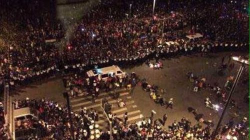 At least 35 people have been killed in a stampede among New Year's Eve revellers in Shanghai. (Supplied)