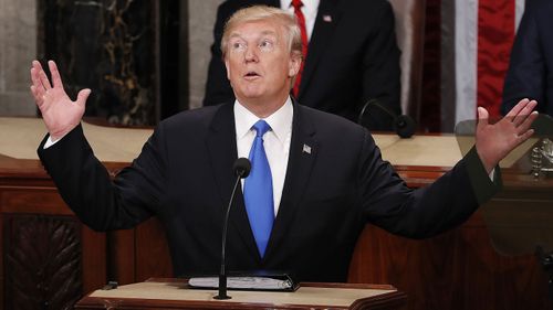 President Donald Trump's inaugural State of the Union address was one of the longest in recent history. (AAP)