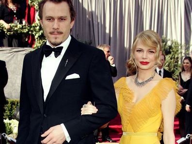 Actors Heath Ledger and Michelle Williams arrive to the 78th Annual Academy Awards at the Kodak Theatre on March 5, 2006 in Hollywood, California. 