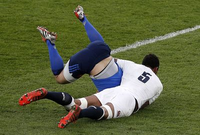 <b>French rugby union player Jules Plisson needed medical attention after being clobbered by England's Courtney Lawes in the Six Nations.</b><br/><br/>The fly-half was starting a raid during France's 55-35 loss when he was poleaxed by the onrushing Lawes.<br/><br/>The brutality of the hit saw players from both sides square up to each other with the match threatening to erupt into an all-out brawl.<br/><br/>Click through and see how it compares with some of the best hits from the NRL and across the globe.<br/>