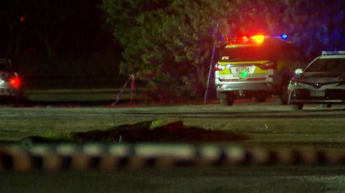 Police crime scene at O'Callaghan Park at Zillmere.