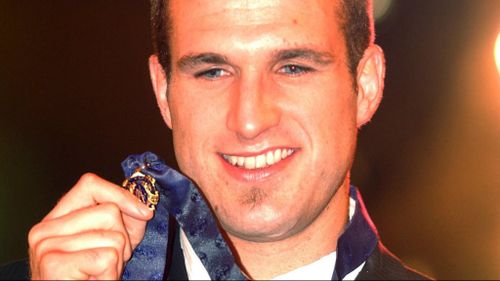 Judd after winning the 2004 Brownlow medal. (AAP)