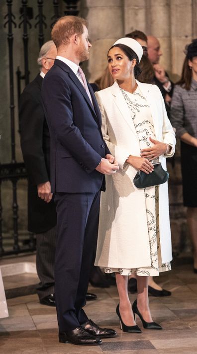 The Duke and Duchess of Sussex arrive at the Westminster Abbey Commonwealth day service.